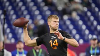 What are you looking to see from Tyler Shough in rookie minicamp? (Podcasts). Photo by (AP Photo/Michael Conroy)