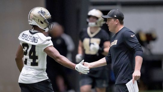 The Saints seem to have bought into Kellen Moore's offseason initiatives. Photo by (AP Photo/Matthew Hinton)