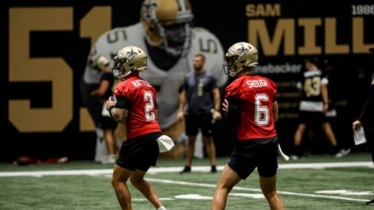 Notes and observations from Saints OTAs: Spencer Rattler stands outs in final practice. Photo by Derick E. Hingle/NewOrleans.Football