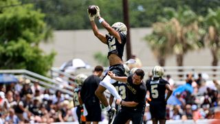 Saints’ Chris Olave is back to thriving this spring after concussions thwarted his 2024 season (Analysis). Photo by Derick E. Hingle/NewOrleans.Football