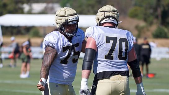 Taliese Fuaga, Trevor Penning showing progress -- but remain Saints' biggest question mark taken at UC Irvine (Analysis)