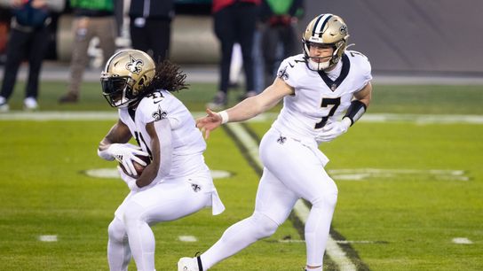 Kellen Moore stays vague on future of Alvin Kamara, Taysom Hill and Cam Jordan (Analysis). Photo by Bill Streicher/Imagn Images