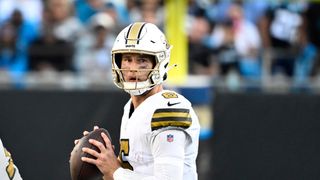 Tyler Shough's age has been a benefit in adjusting to the NFL, and the Saints believe his ceiling is a long way off (Analysis). Photo by Bob Donnan-Imagn Images